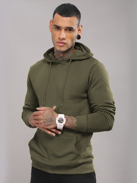 Adro Men’s Cotton Fleece Hoodie | 320 GSM | Soft Feel Streetwear