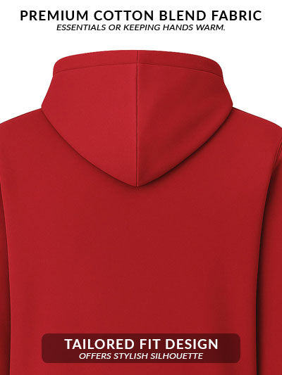 Adro Men’s Regular Fit Zip-Up Hoodie for man | 320 GSM Cotton Poly Fleece Zipper Sweatshirt with Soft Fabric & Printed Hoodies