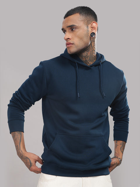 Adro Men’s Cotton Fleece Hoodie | 320 GSM | Soft Feel Streetwear