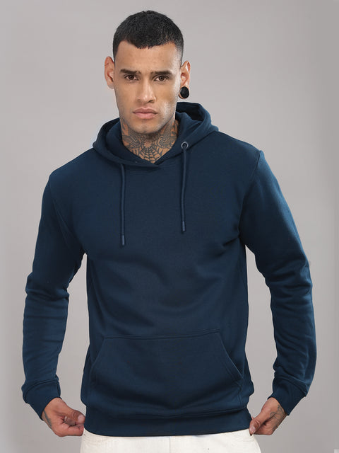 Adro Men’s Cotton Fleece Hoodie | 320 GSM | Soft Feel Streetwear