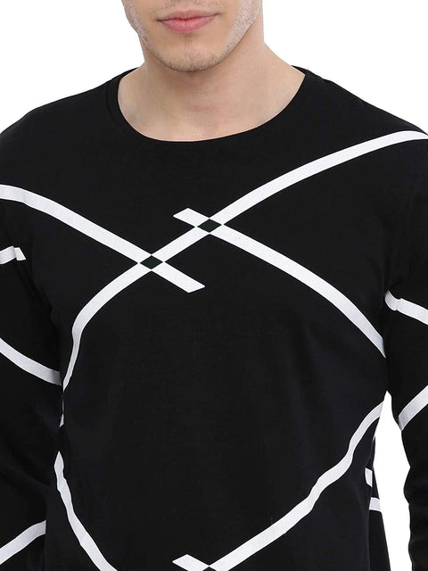 ADRO Men's Striped Full Sleeve T-Shirt - ADRO Fashion