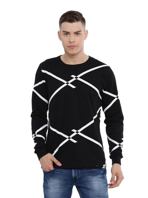 ADRO Men's Striped Full Sleeve T-Shirt - ADRO Fashion