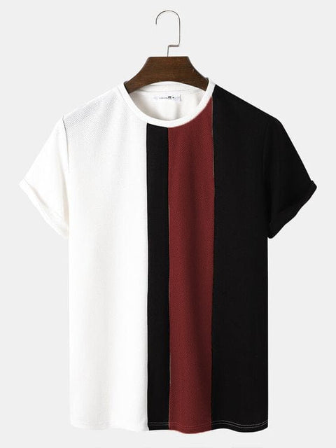 Adro Men's Color Block Cotton T-Shirt - ADRO Fashion