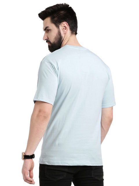 Adro White Rose Graphic Printed 100% Cotton Oversized T-shirt for Men - ADRO Fashion