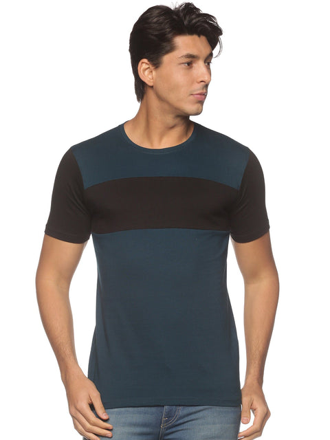 Adro Men's Color Block Cotton T-Shirt - ADRO Fashion