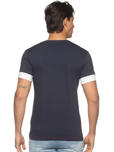 Adro Men's Color Block Cotton T-Shirt - ADRO Fashion