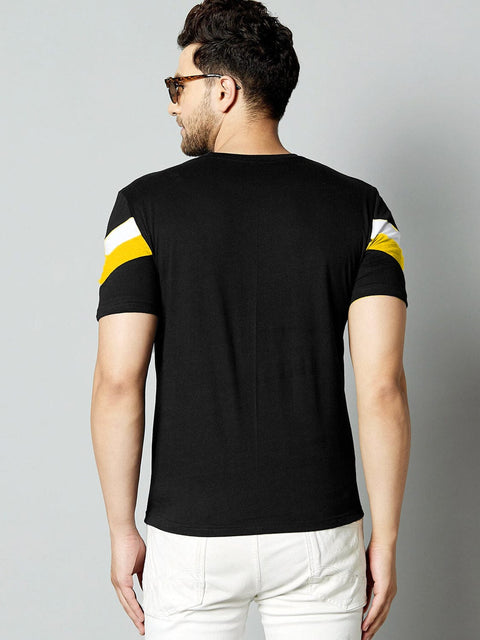 Adro Men's Color Block Cotton T-Shirt - ADRO Fashion