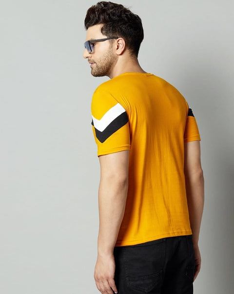 Adro Men's Color Block Cotton T-Shirt - ADRO Fashion