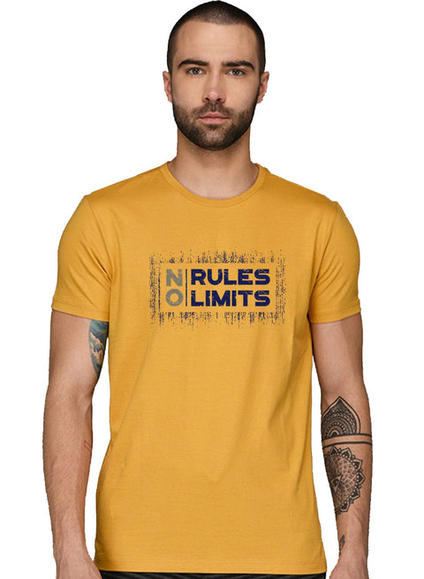 ADRO No Rules No Limits Mens Printed T-Shirt - ADRO Fashion
