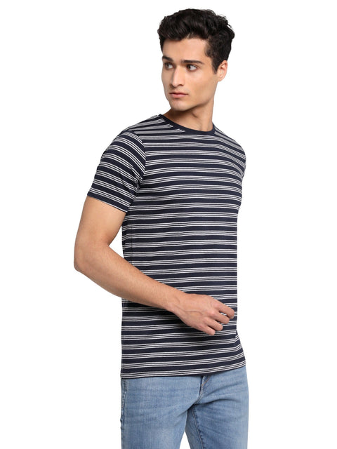 Adro Striped Cotton T-shirt - ADRO Fashion