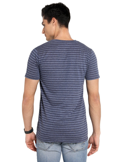 Adro Striped Cotton T-shirt for Men - ADRO Fashion