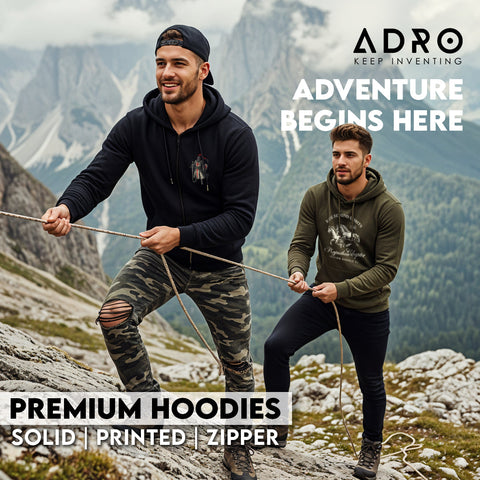 Men’s Zipper Hoodies & Casual Zip-Ups – Comfortable Everyday Wear | Adro