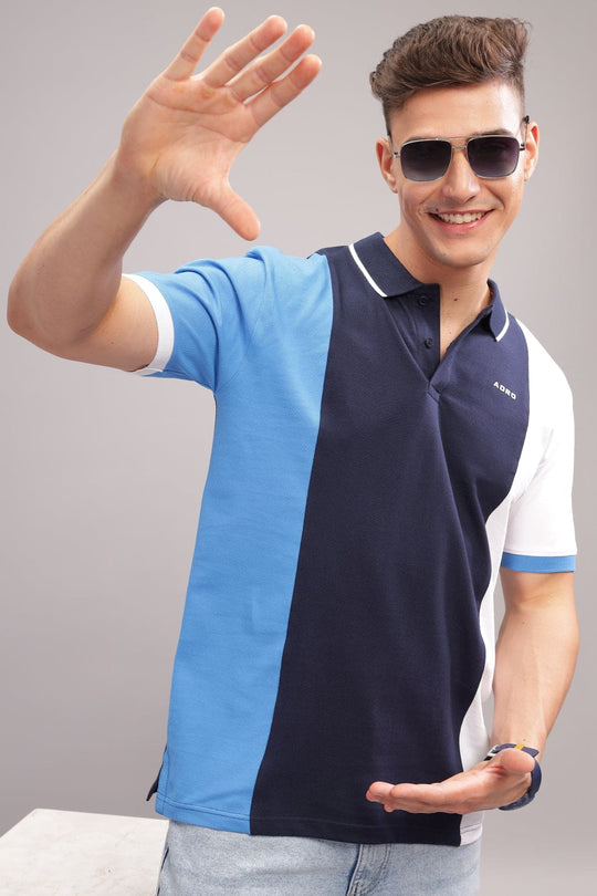 Adro Men’s Polo Shirt | Soft Cotton Blend | Trendy Casual Look