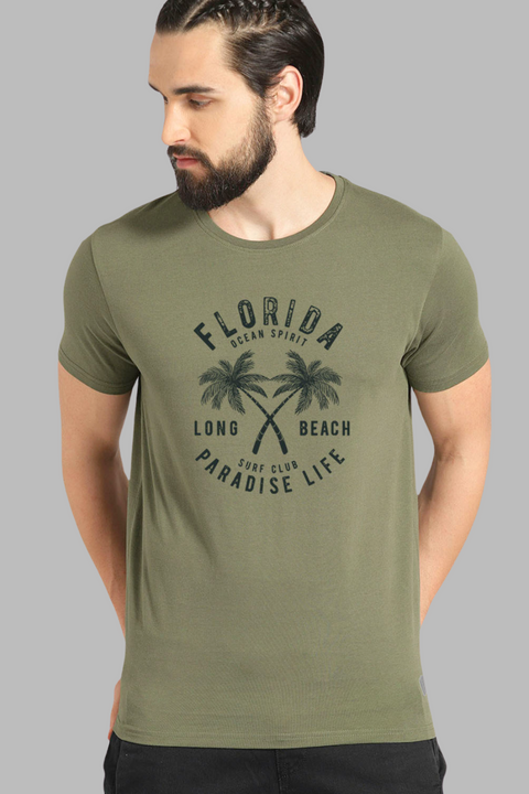 ADRO Florida Paradise Life Mens Printed T-Shirt