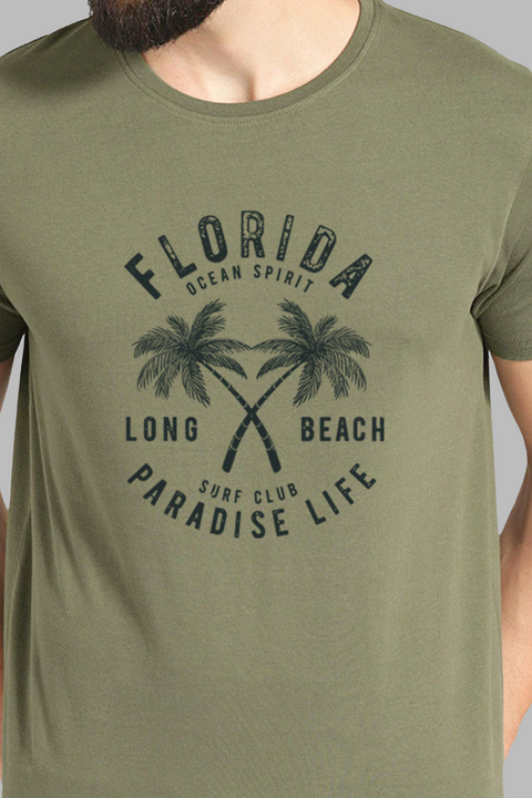 ADRO Florida Paradise Life Mens Printed T-Shirt