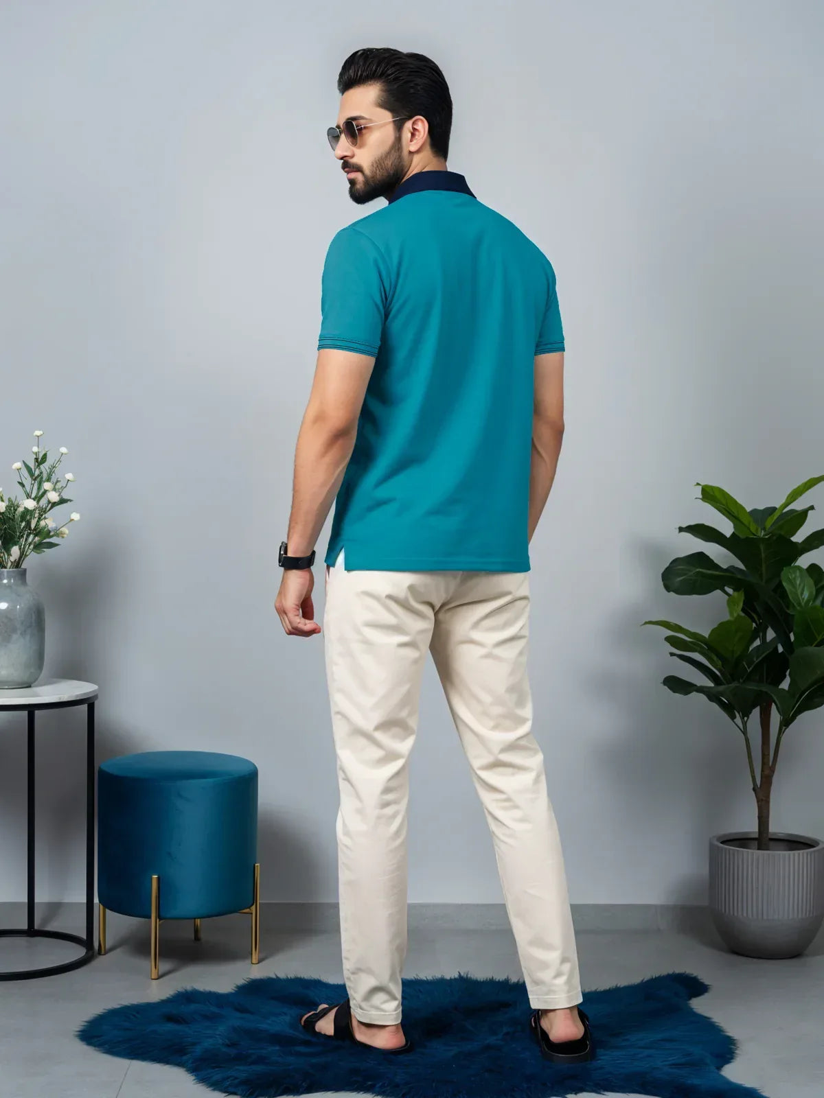 Adro Men’s Polo Shirt | Soft Cotton Blend | Trendy Casual Look