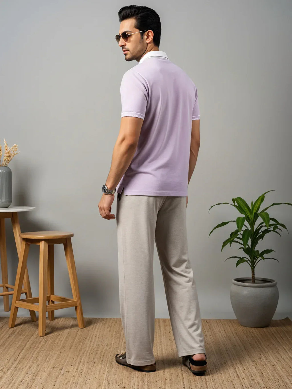 Adro Men’s Polo Shirt | Soft Cotton Blend | Trendy Casual Look