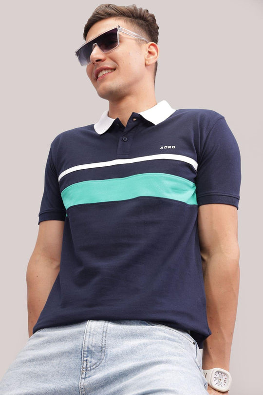 Adro Men’s Polo Shirt | Soft Cotton Blend | Trendy Casual Look