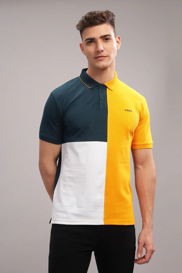 Adro Men’s Polo Shirt | Soft Cotton Blend | Trendy Casual Look