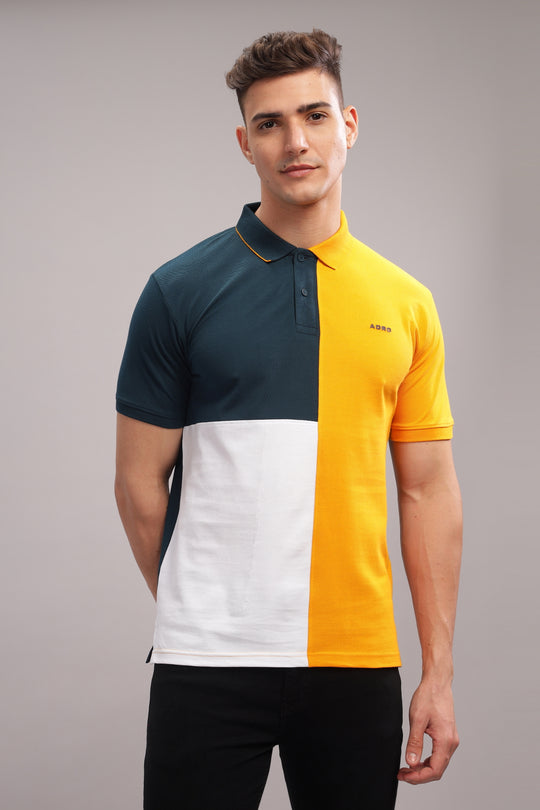 Adro Men’s Polo Shirt | Soft Cotton Blend | Trendy Casual Look