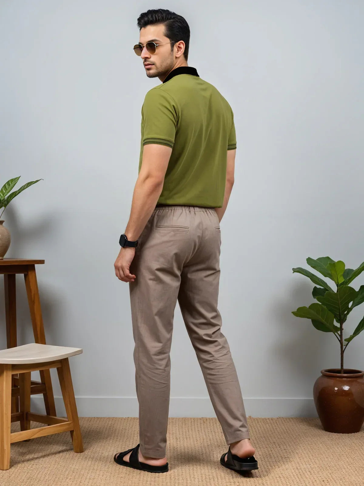 Adro Men’s Polo Shirt | Soft Cotton Blend | Trendy Casual Look