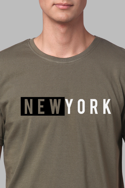 ADRO Mens Newyork Design Printed T-Shirts