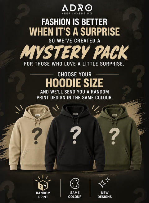 ADRO Men's Mystery Hoodie | 320 GSM Cotton-Blend Fleece | Green