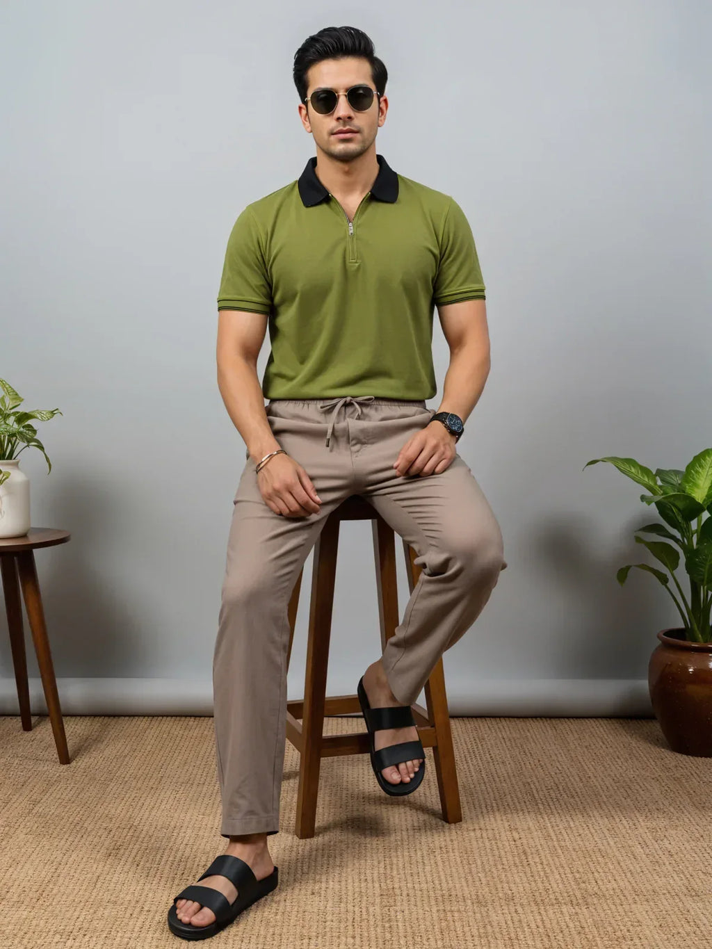 Adro Men’s Polo Shirt | Soft Cotton Blend | Trendy Casual Look