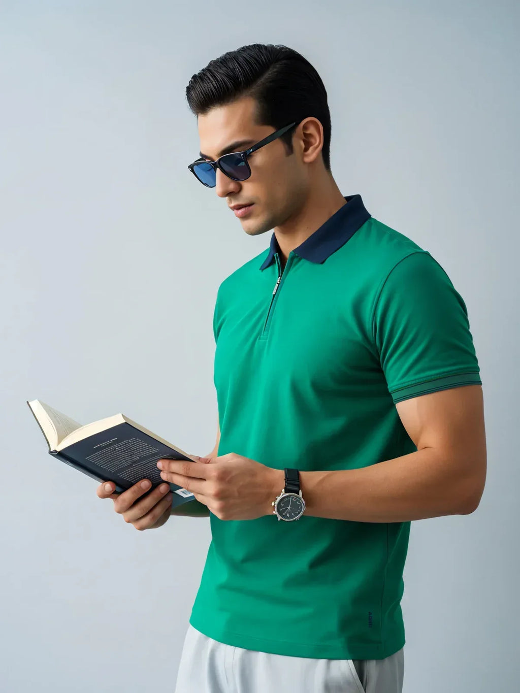 Adro Men’s Polo Shirt | Soft Cotton Blend | Trendy Casual Look