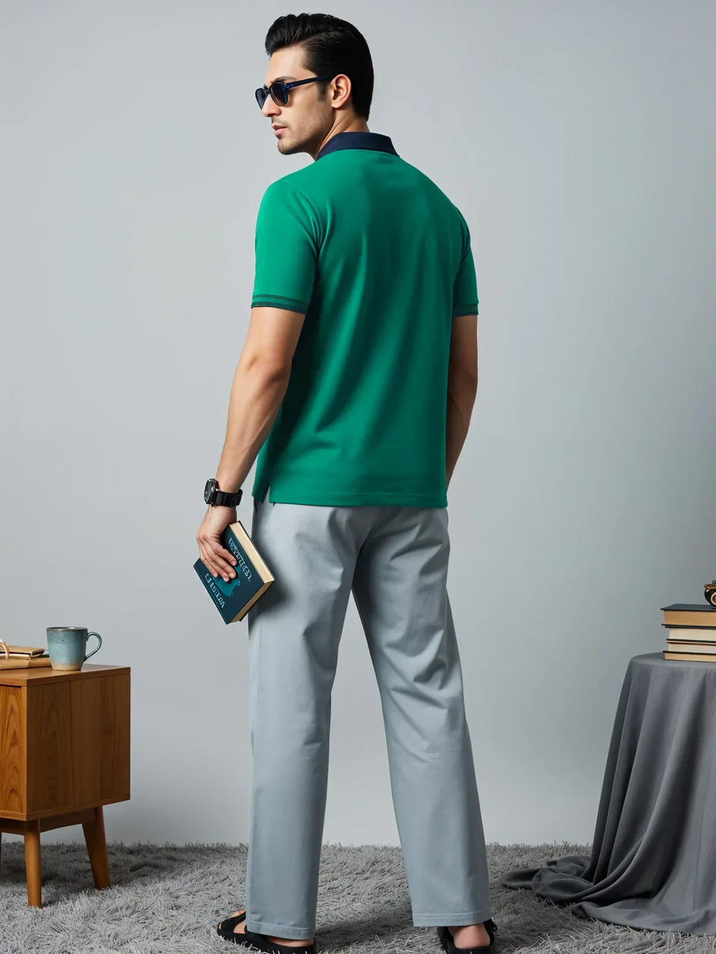 Adro Men’s Polo Shirt | Soft Cotton Blend | Trendy Casual Look