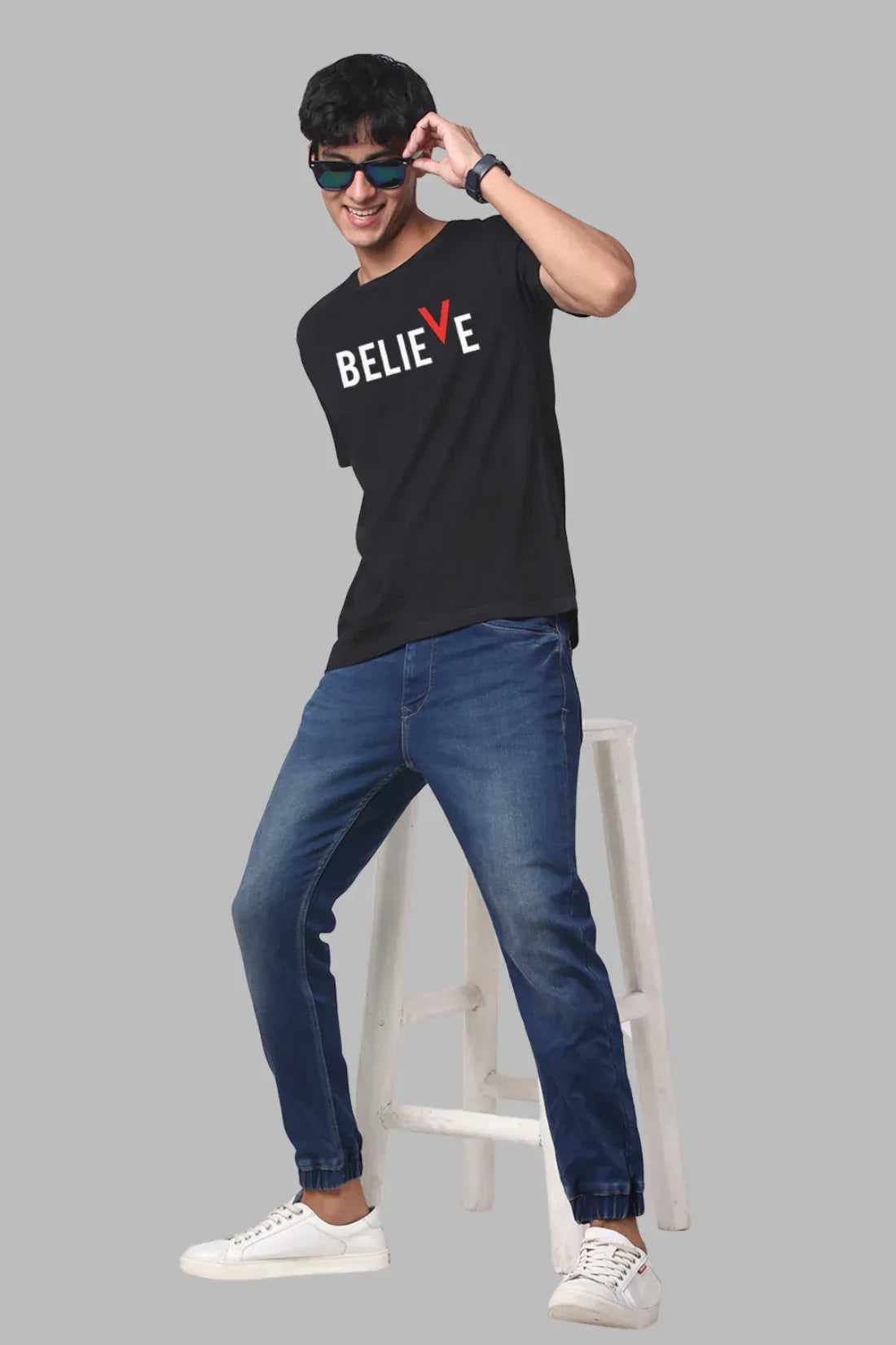 Adro Men’s Cotton Graphic T-Shirt | Soft Feel 180 GSM Casual Wear