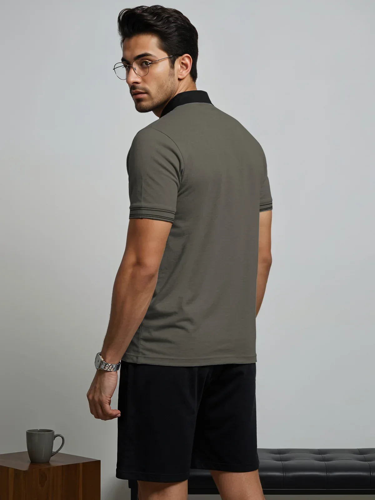 Adro Men’s Polo Shirt | Soft Cotton Blend | Trendy Casual Look