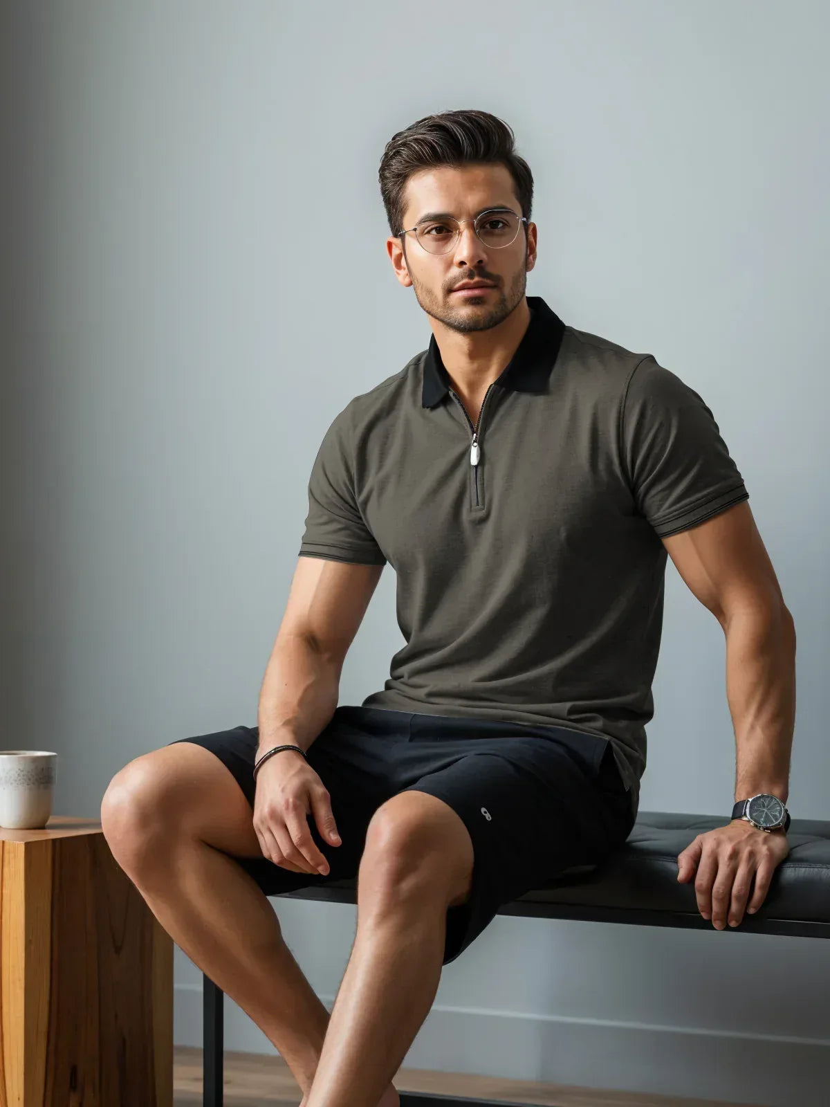 Adro Men’s Polo Shirt | Soft Cotton Blend | Trendy Casual Look