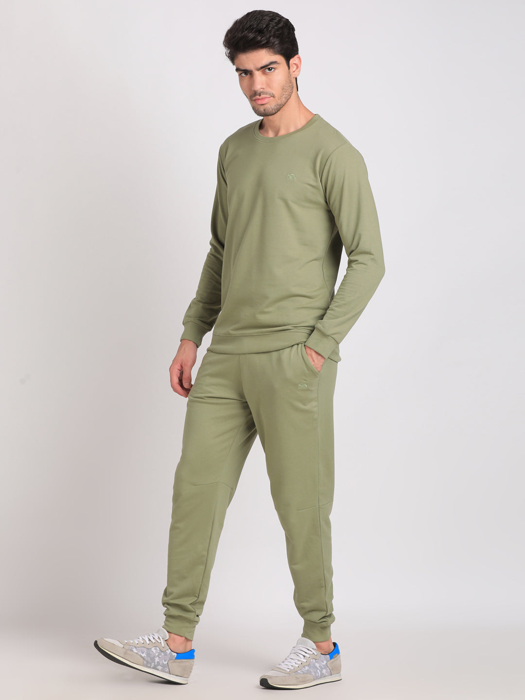 Buy ONE SKY Track Pant for Men, Versatile Joggers, Breathable Cargo Lower,  Durable Sports Trackpants, Stretchable Waistline & 2 Pockets,  Cotton+Polyester+Spandex Loungewear, Easy Care Night Pant (Olive) Online at  Best Prices in