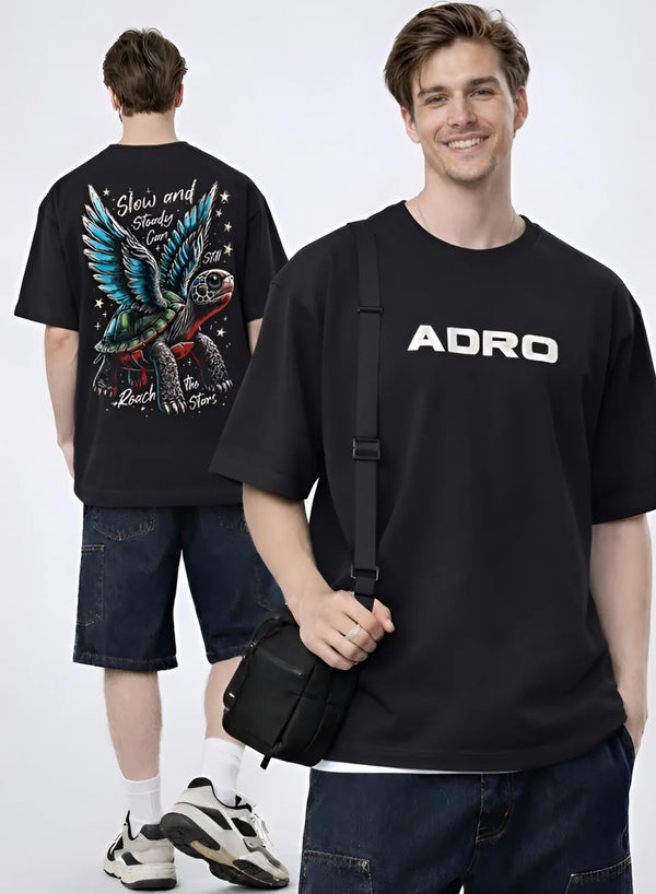 Adro Oversized Men’s T-Shirt | Skin Friendly Print | Everyday Comfort