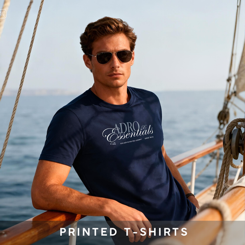 Men’s Printed & Graphic T-Shirts – Casual Cotton Tees | Adro