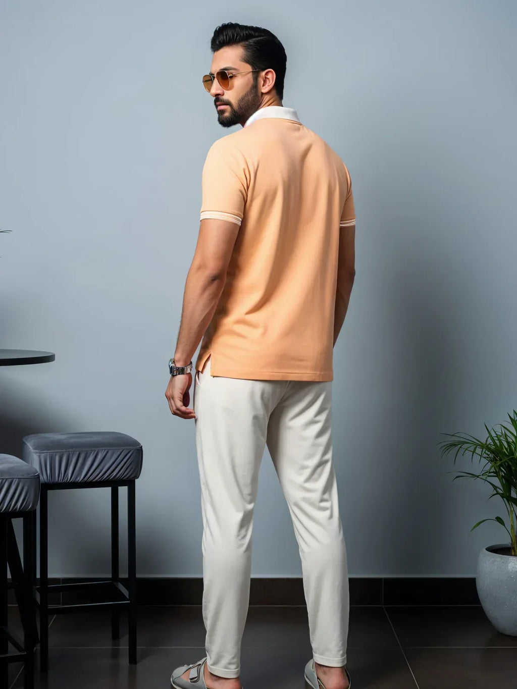 Adro Men’s Polo Shirt | Soft Cotton Blend | Trendy Casual Look