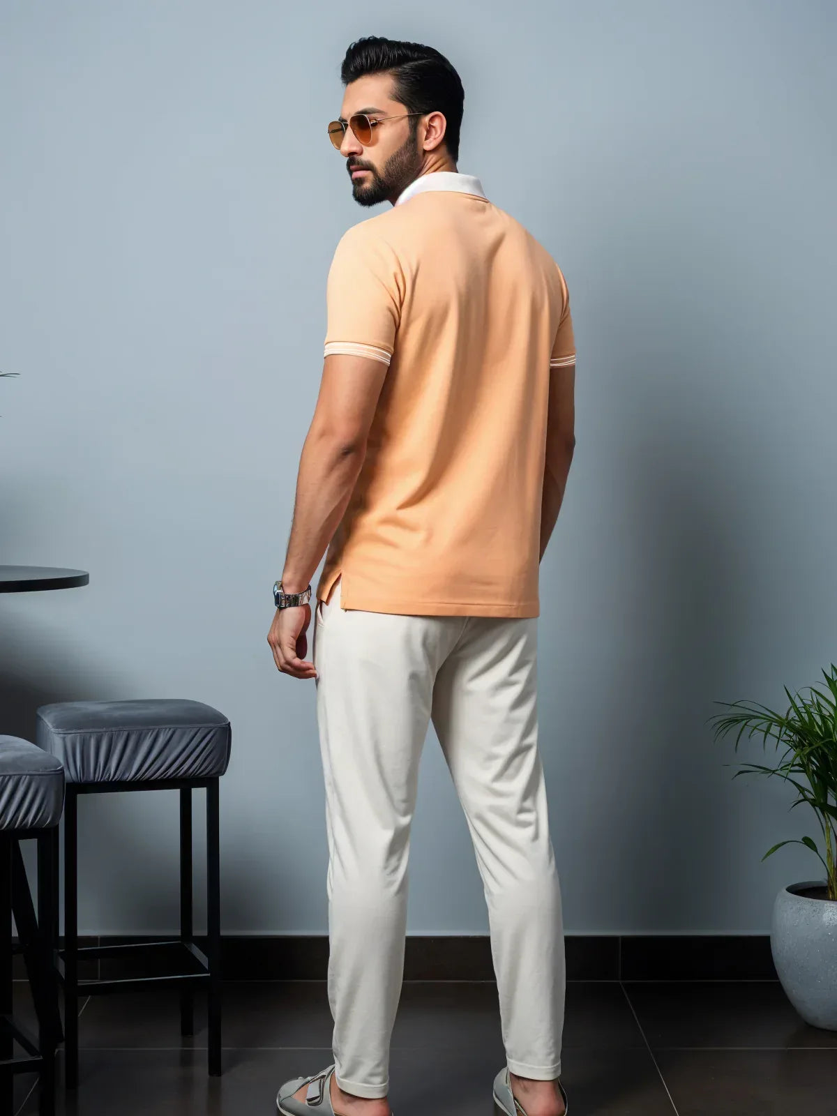 Adro Men’s Polo Shirt | Soft Cotton Blend | Trendy Casual Look