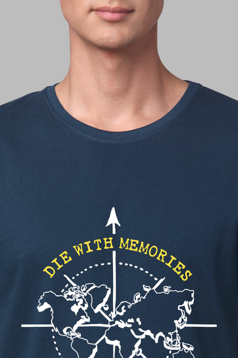 ADRO Die with Memories Not with Dreams Mens Printed T-Shirt