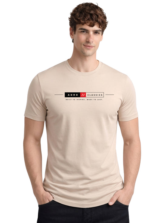 ADRO Mens Summer T-Shirt | Classic Heritage Printed Cotton Tshirt | Regular Fit Casual T-Shirts | Stylish Summer Tshirts