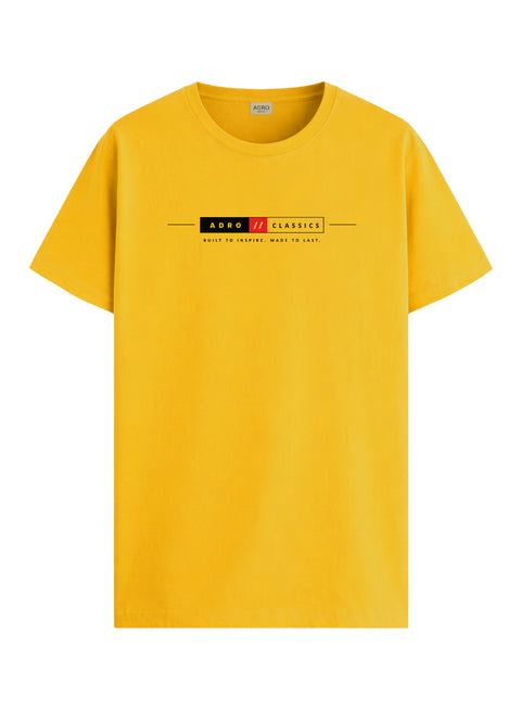 ADRO Mens Summer T-Shirt | Classic Heritage Printed Cotton Tshirt | Regular Fit Casual T-Shirts | Stylish Summer Tshirts