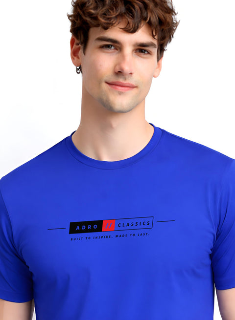 ADRO Mens Summer T-Shirt | Classic Heritage Printed Cotton Tshirt | Regular Fit Casual T-Shirts | Stylish Summer Tshirts