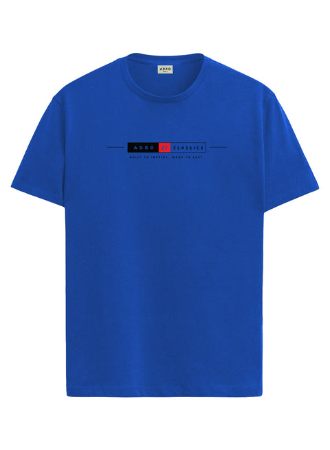 ADRO Mens Summer T-Shirt | Classic Heritage Printed Cotton Tshirt | Regular Fit Casual T-Shirts | Stylish Summer Tshirts