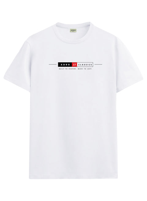 ADRO Mens Summer T-Shirt | Classic Heritage Printed Cotton Tshirt | Regular Fit Casual T-Shirts | Stylish Summer Tshirts