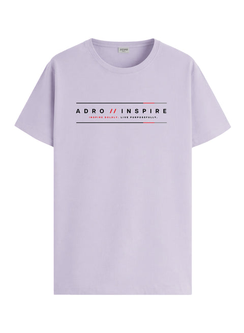 ADRO Mens Inspire Signature Printed T-Shirt for Men | Cotton Printed Tshirt | Regular Fit Casual T-Shirts | Summer Tshirts