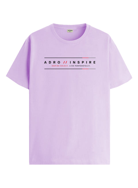 ADRO Mens Inspire Signature Printed T-Shirt for Men | Cotton Printed Tshirt | Regular Fit Casual T-Shirts | Summer Tshirts