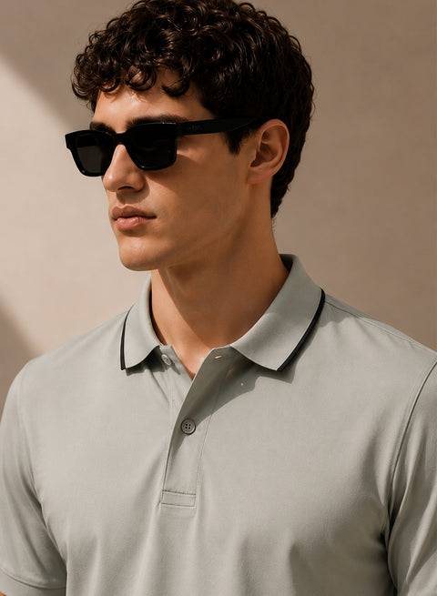 ADRO Mens Polo TShirt | Airtex Cotton Matty Fabric | Regular Fit | Breathable, Durable & Premium Casual Polo T-Shirt for Men | Agave