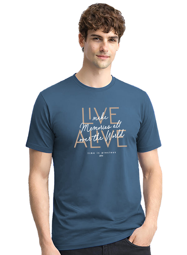 ADRO Printed Tshirt for Men | Cotton Printed T-shirt | Regular Fit Casual Mens T-Shirts | Premium Summer Tshirts