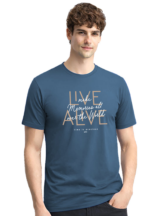 ADRO Printed Tshirt for Men | Cotton Printed T-shirt | Regular Fit Casual Mens T-Shirts | Premium Summer Tshirts