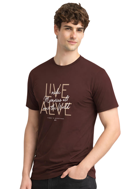 ADRO Printed Tshirt for Men | Cotton Printed T-shirt | Regular Fit Casual Mens T-Shirts | Premium Summer Tshirts